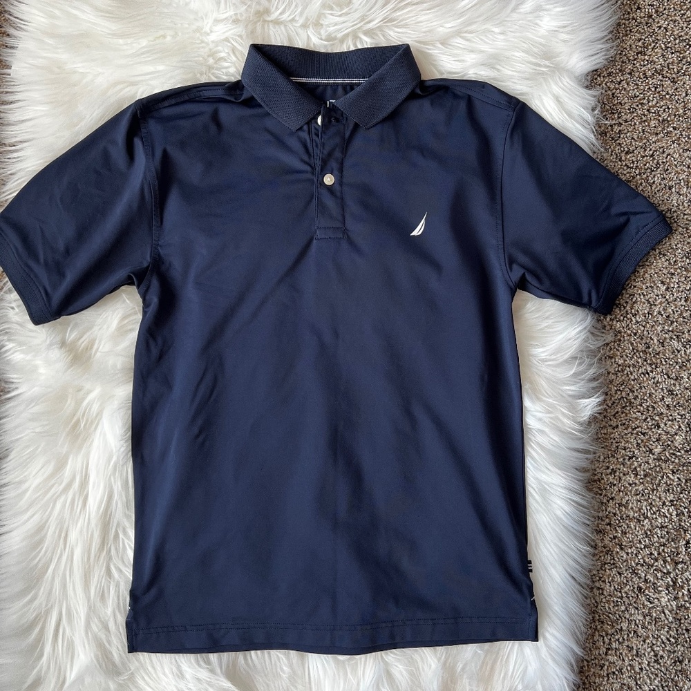NAUTICA Boys Short Sleeve Performance Polo size L